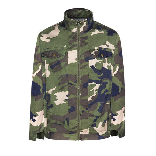 Herren Camouflage Utility-Jacke R&B