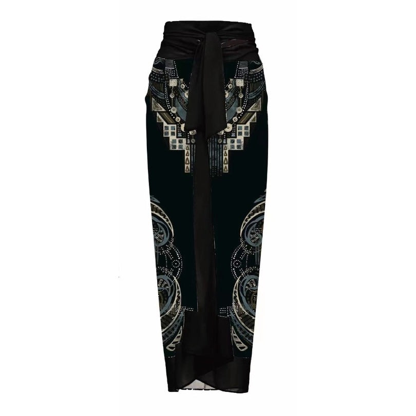 Damen Einteiler Badeanzug mit floralem 3D-Design EB