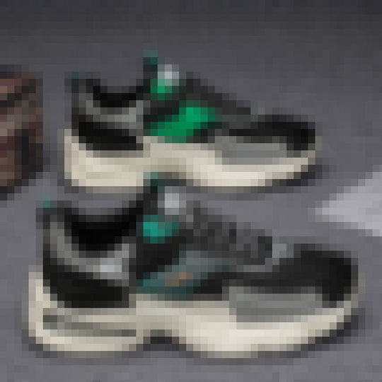 Damen Chunky Sneakers mit atmungsaktiver Oberflächenstruktur und rutschfester Sohle EB