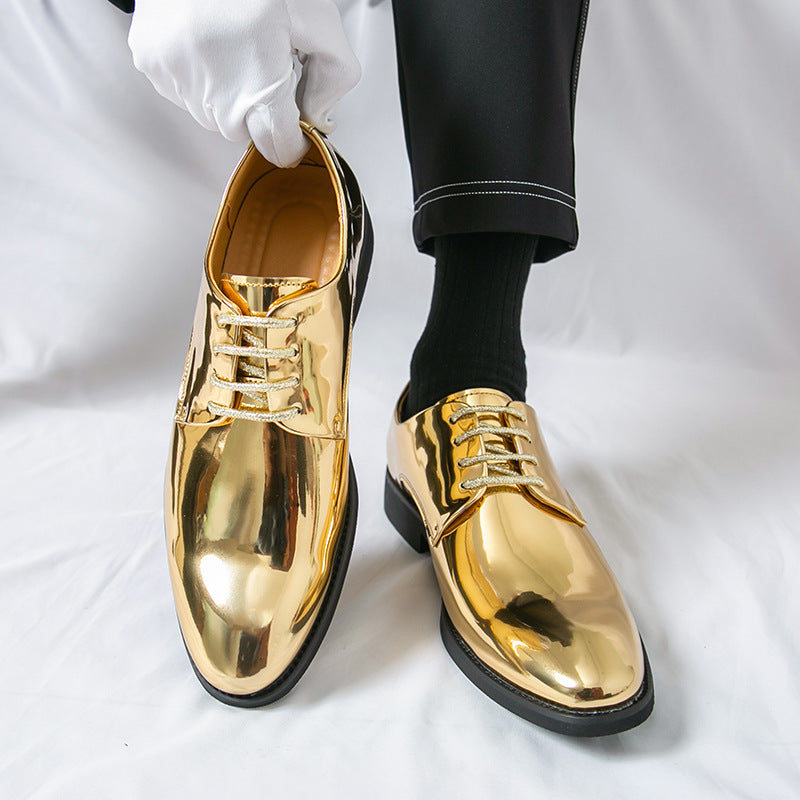 Damen Elegante und glänzende Schnürschuhe EB