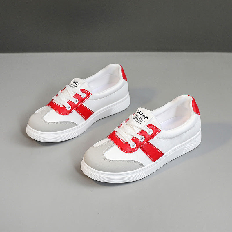 Damen Freizeit Sneakers mit modischem Farb- und Materialmix EB