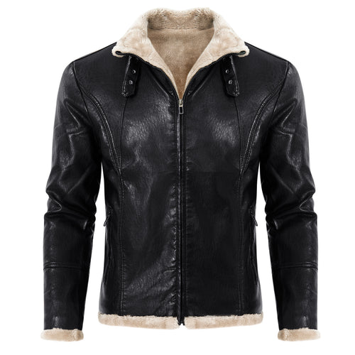Herren elegante jacke mit Kuschelkragen EB