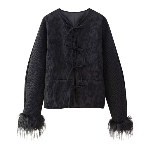 Damen modische Jacke mit einzigartigen Ärmeln EB