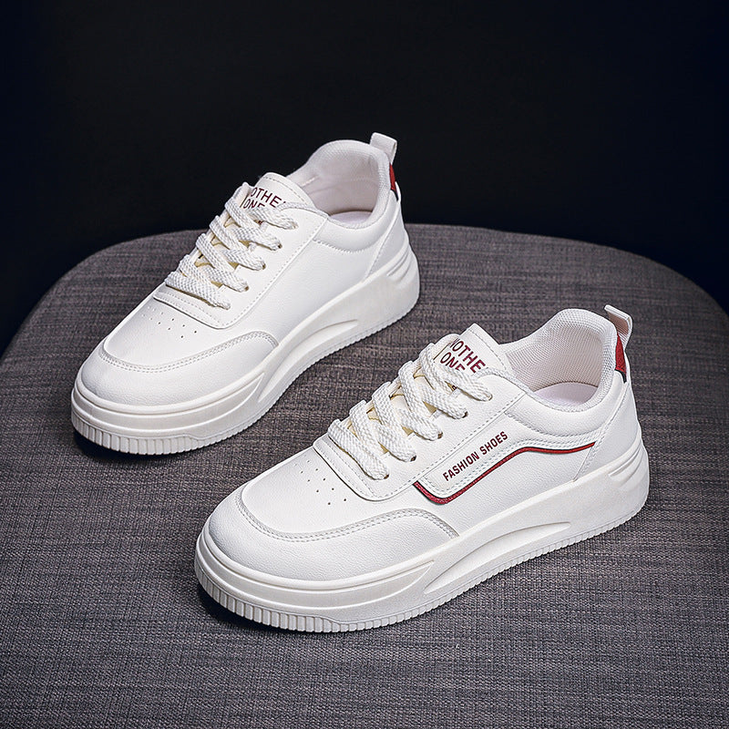 Damen Modische Sneakers mit dicker Laufsohle und atmungsaktiver Oberflächenstruktur EB