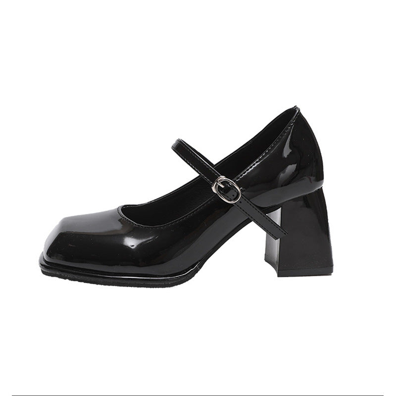 Damen elegante Plateau-Pumps mit modischem Riemchen EB