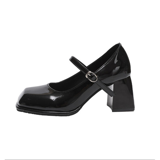 Damen elegante Plateau-Pumps mit modischem Riemchen EB