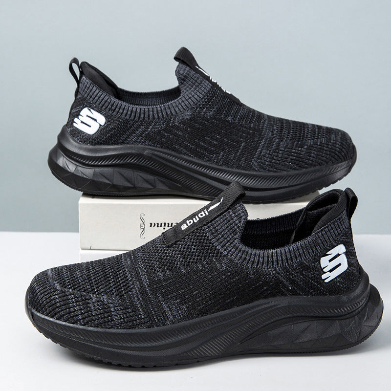 Damen Bequeme Slip-On Sneakers mit atmungsaktivem Obermaterial und flexiblem Design EB