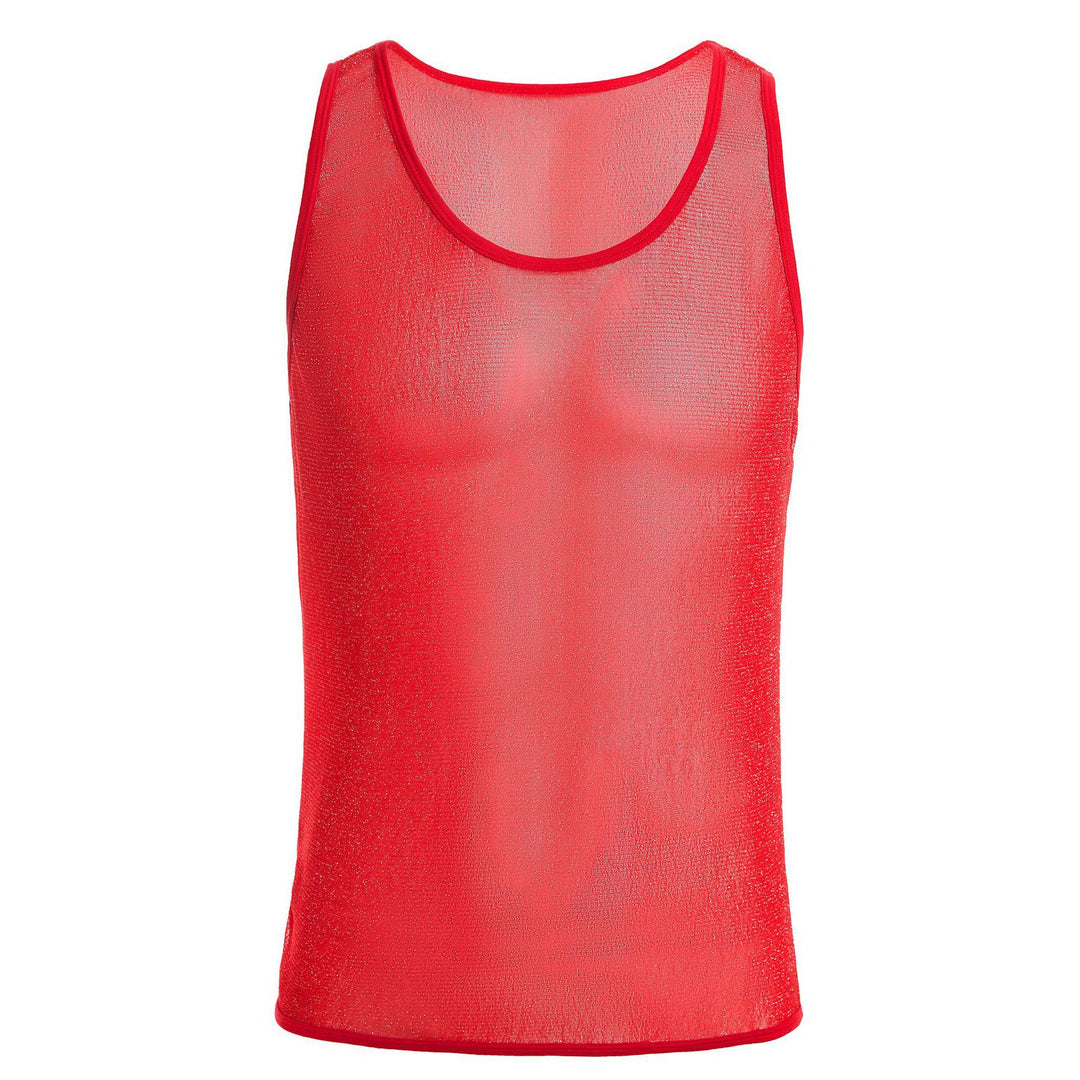 Herren Sportliches Netz-Tanktop EB