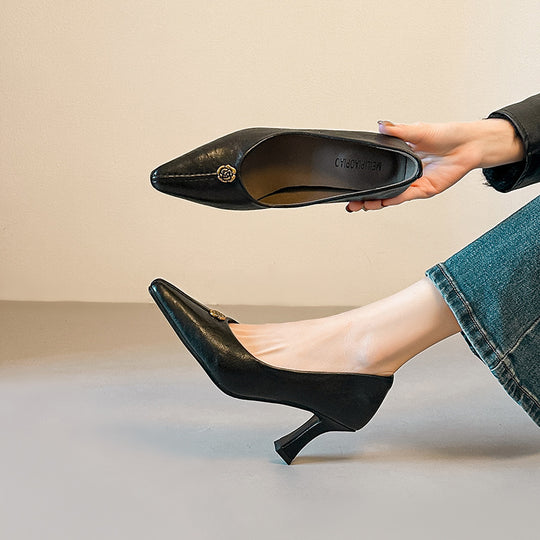 Damen elegante Pumps mit modischem Absatz EB