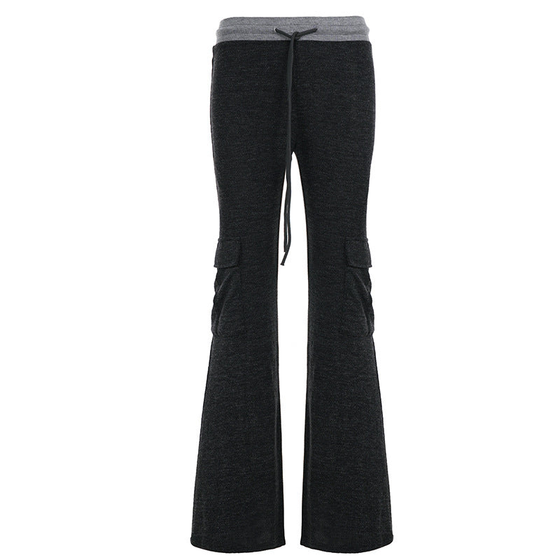 Damen Weite Cargo-Hose mit elastischem Bund und praktischen Taschen EB