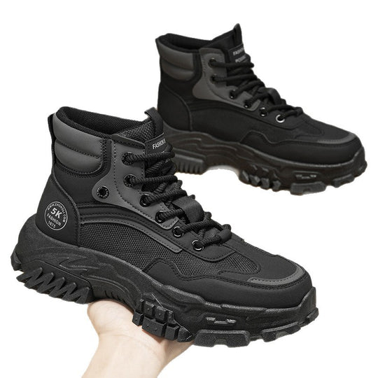 Damen robuste Outdoor-Boots mit rutschfester Profilsohle und atmungsaktiver Konstruktion EB