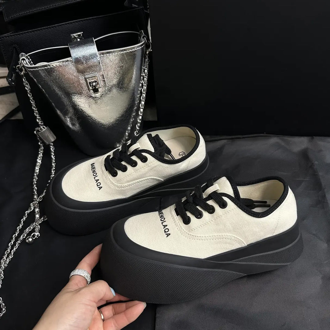 Damen Luxuriöse Plateau Sneakers mit hohem Komfort und modischem Design EB
