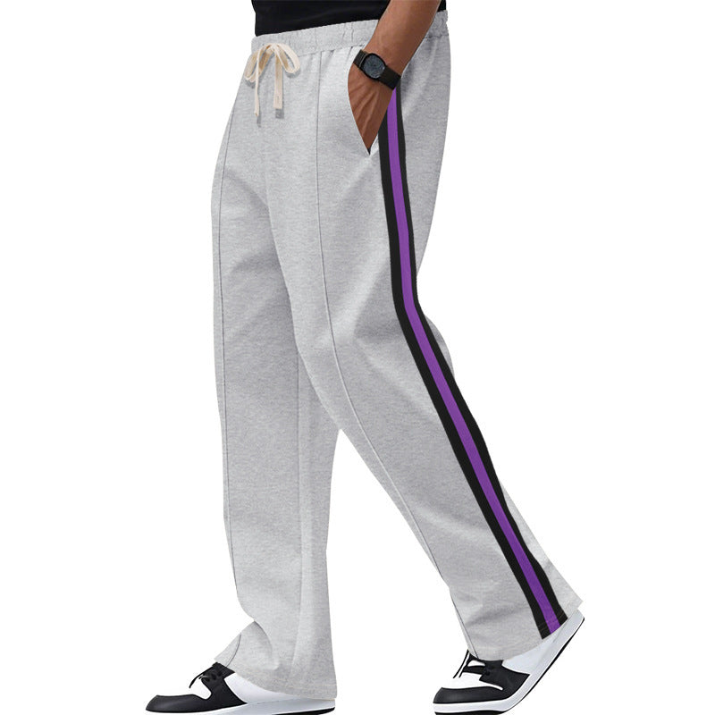 Herren Freizeitliche Sporthose im urbanen Stil mit kontrastierenden Streifen EB
