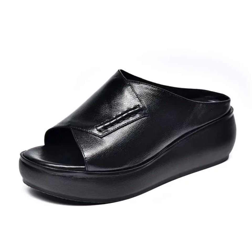 Damen nan orthopädisch inspirierte Schlupf‑Mule mit viskoelastischem Memory‑Fußbett EB