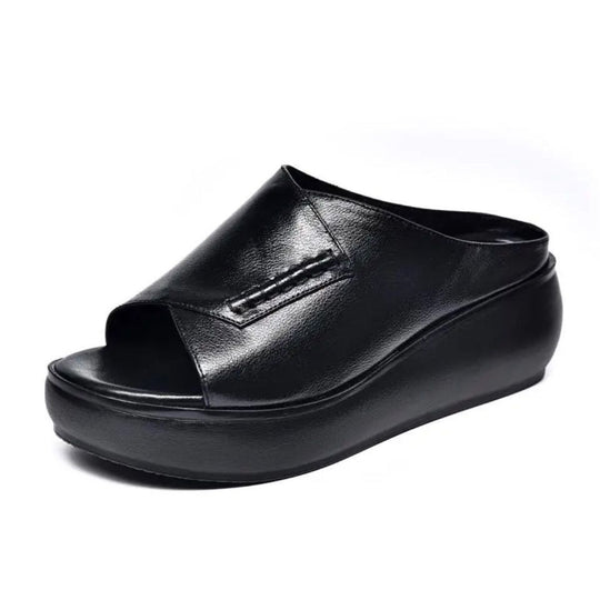 Damen nan orthopädisch inspirierte Schlupf‑Mule mit viskoelastischem Memory‑Fußbett EB