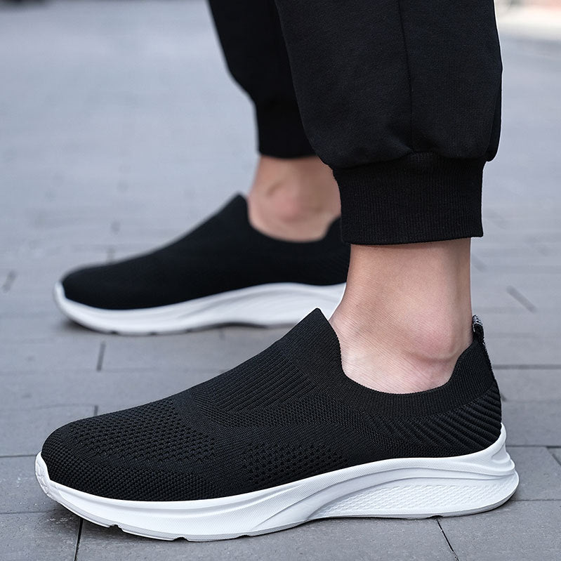 Damen Komfortable Slip-On Sneakers mit atmungsaktiver Mesh-Konstruktion EB