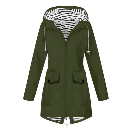 Damen Funktionsjacke mit verstellbarer Kapuze und praktischen Taschen EB