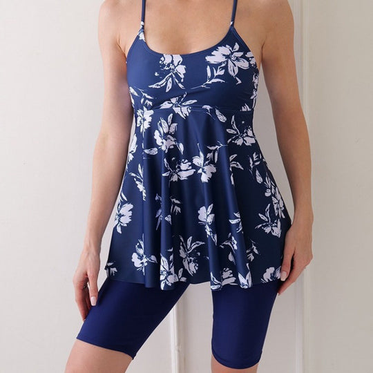 Damen Tankini mit elegantem Schnitt und figurbetonender Passform EB