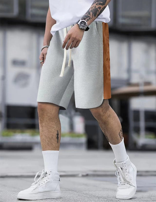 Herren stylische Freizeithose mit atmungsaktiver Struktur und seitlichen Kontraststreifen EB