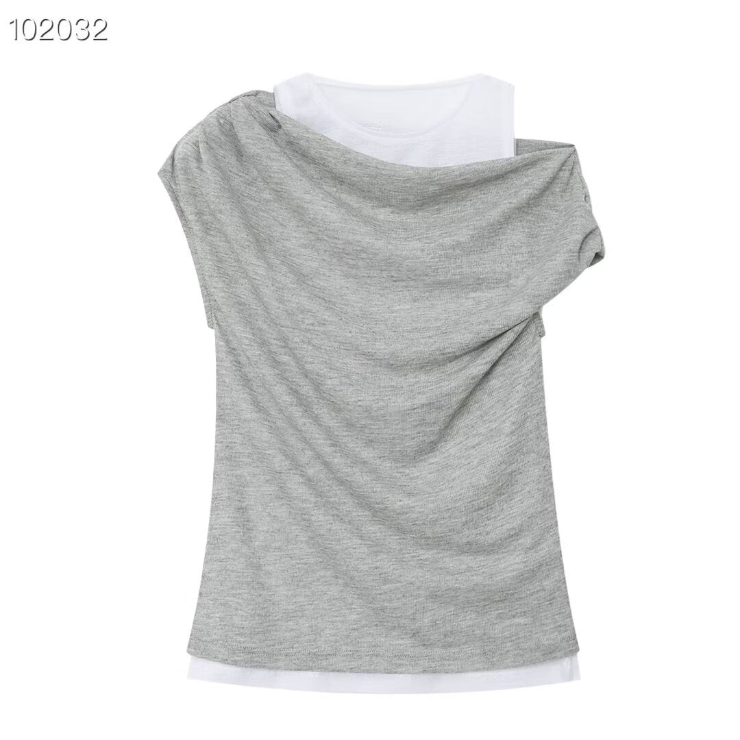 Damen lässiges Sweatshirt mit innovativem Oversize-Schnitt und trendigen Drapierungen EB
