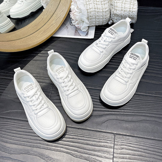 Damen Sportliche Sneakers mit hohem Plateau und atmungsaktiver Oberfläche EB