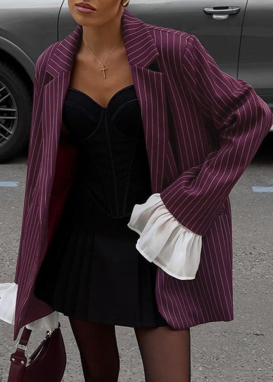 EB | Nadelstreifen Blazer mit Statement Ärmeln