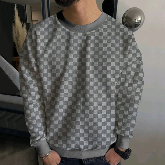 Herren Modischer Sweatshirt mit strukturiertem Design EB