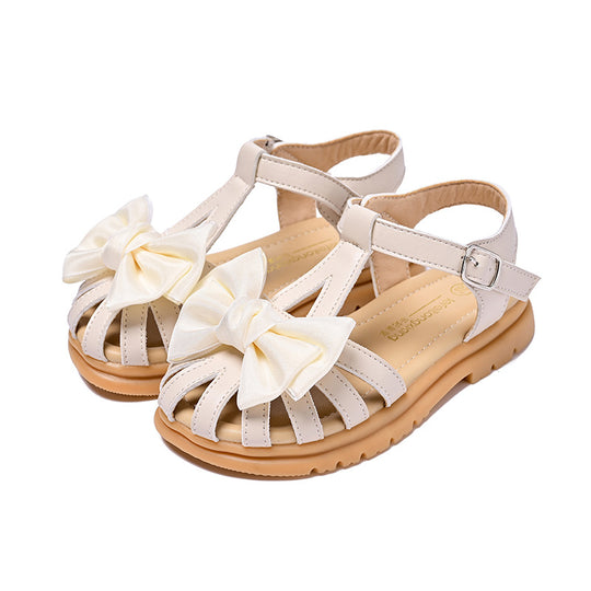 Mädchen Sandalen mit komfortablen Riemchen und großzügiger Schleifenapplikation EB
