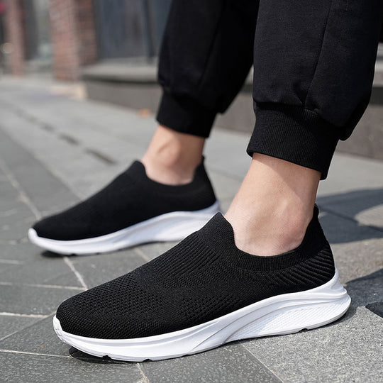 Damen Slip-On Sportschuhe mit atmungsaktivem Mesh-Obermaterial EB