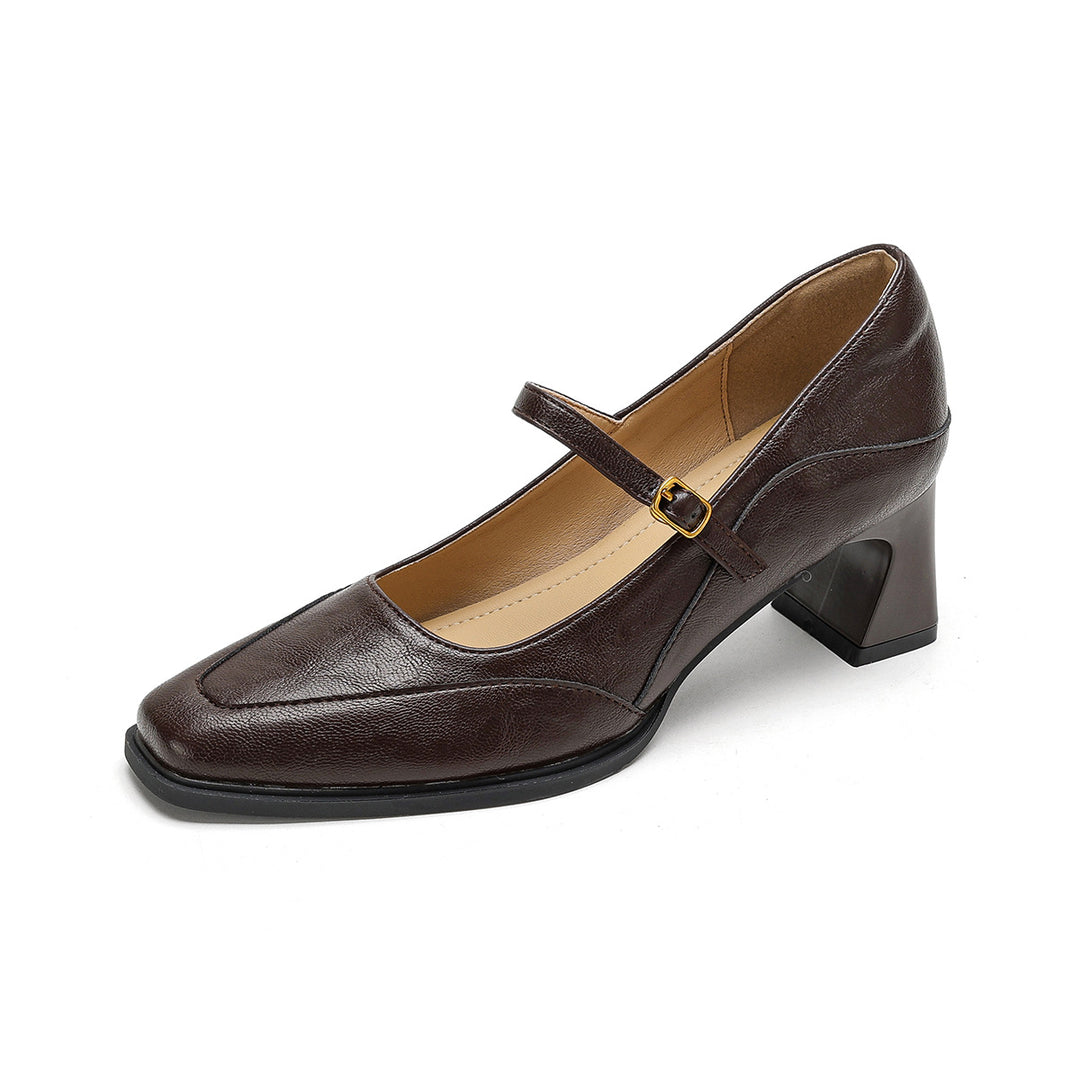 Damen Klassische Pumps mit verstellbarem Riemen EB