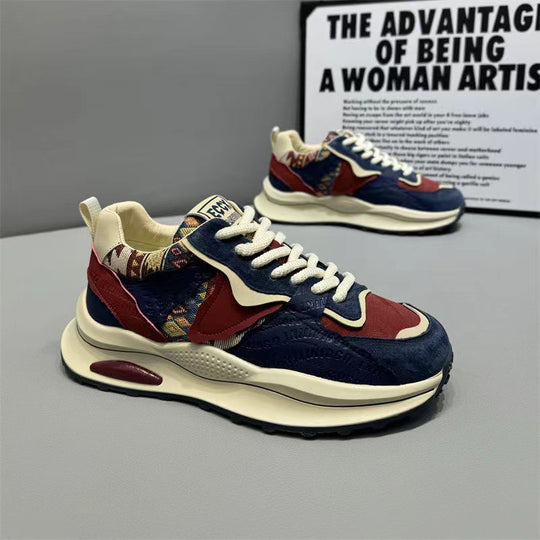 Damen sportliche Sneakers mit modischen Textil- und Gummielementen EB