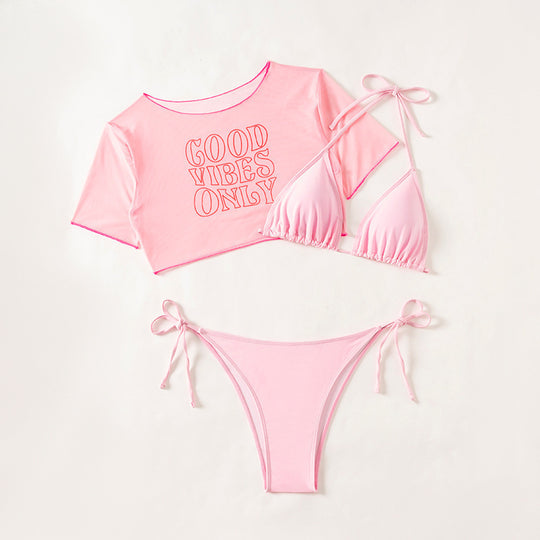 Damen Bikiniset mit lässigem Crop-Top EB