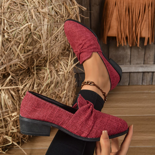 Damen Slipper mit geschwungenem Knoten EB