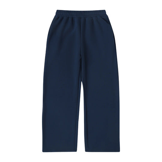 Damen nan weite Cropped-Loungehose mit elastischem Bund und seitlichen Eingrifftaschen EB