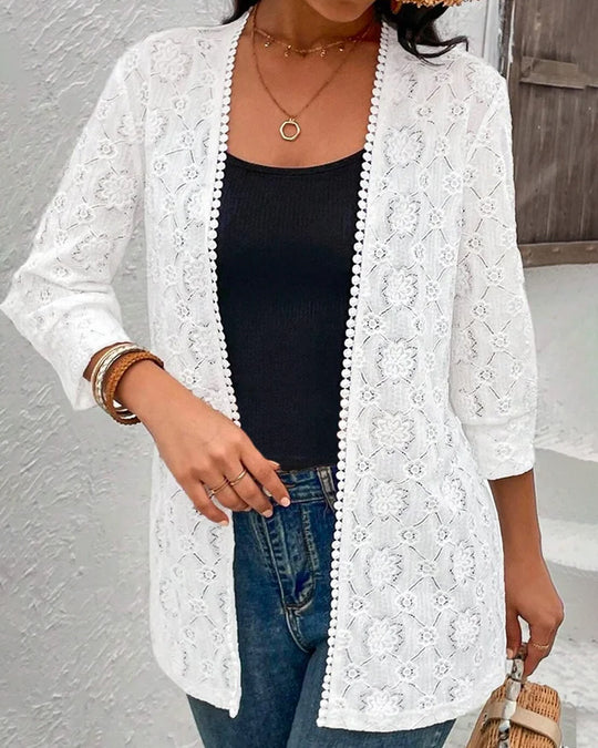 Damen Spitze Cardigan Heidi-Mode