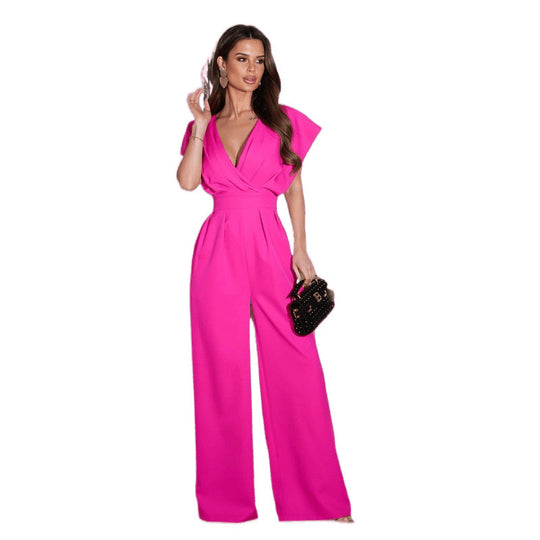 Damen Eleganter weitbeiniger Jumpsuit EB 1751425707