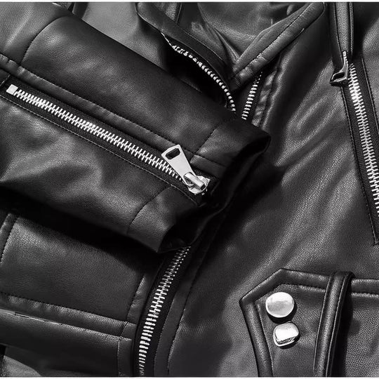 Damen Bikerjacke aus veganem EB