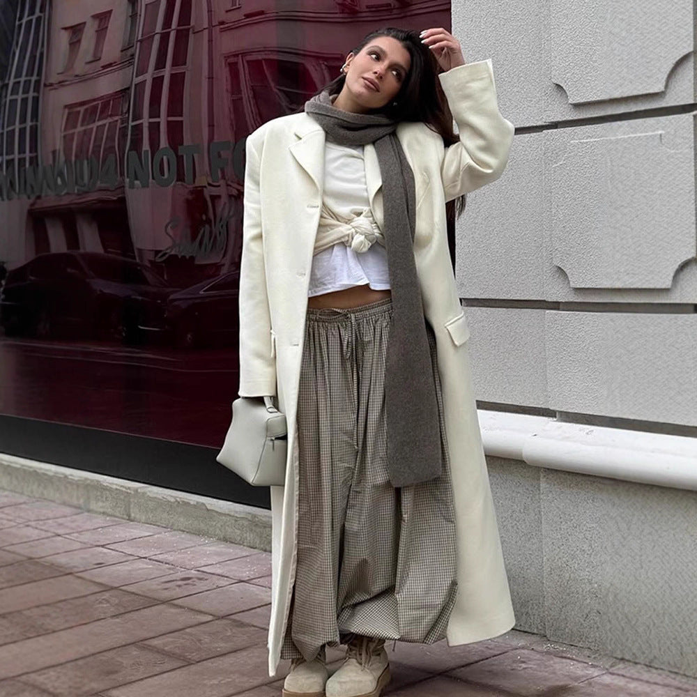 Damen Übergroßer Mantel mit elegantem Schnitt EB