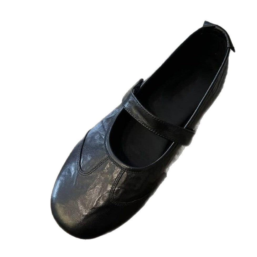 Damen Komfortable und elegante Ballerinas mit verstellbarem Riemchen EB