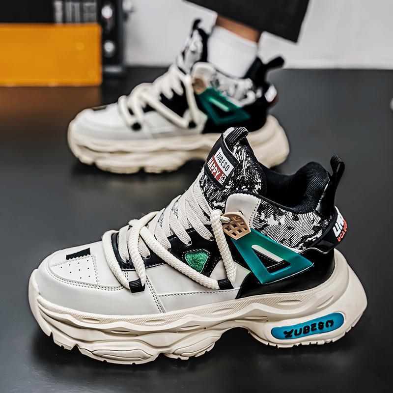 Damen Sportliche Chunky Sneakers mit atmungsaktivem Obermaterial und rutschfester Sohle EB