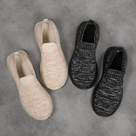 Damen Bequeme Slip-On Sneakers mit weichem Obermaterial EB