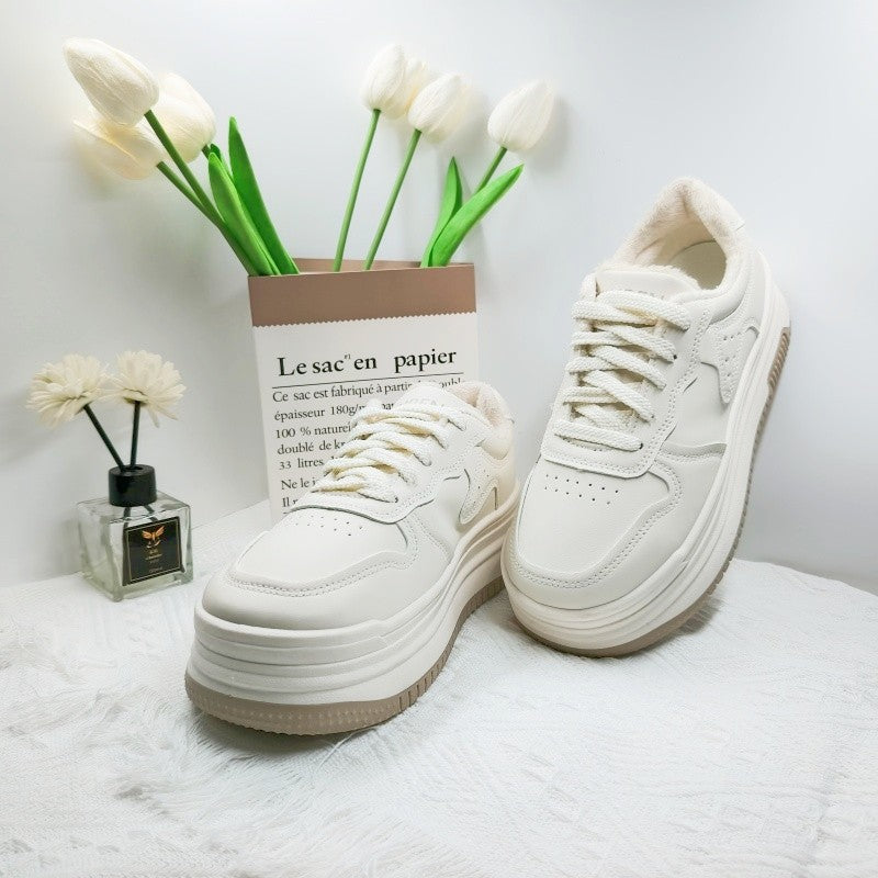 Damen Modische Sneaker mit dickem Komfortprofil EB
