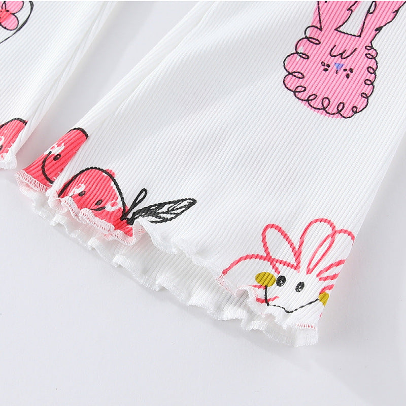Mädchen Leggings mit buntem, verspieltem Motiv EB