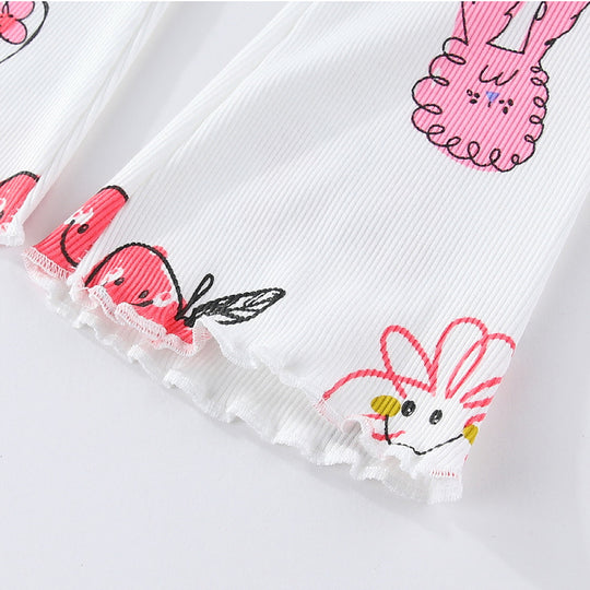 Mädchen Leggings mit buntem, verspieltem Motiv EB