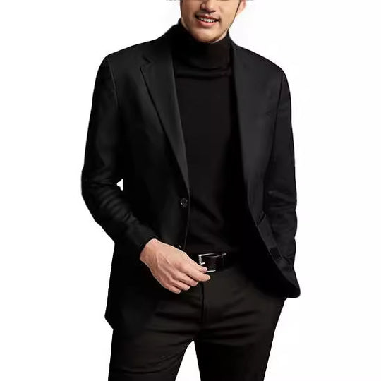 Herren eleganter Sakko mit modernem Schnitt und maßgeschneiderter Passform EB