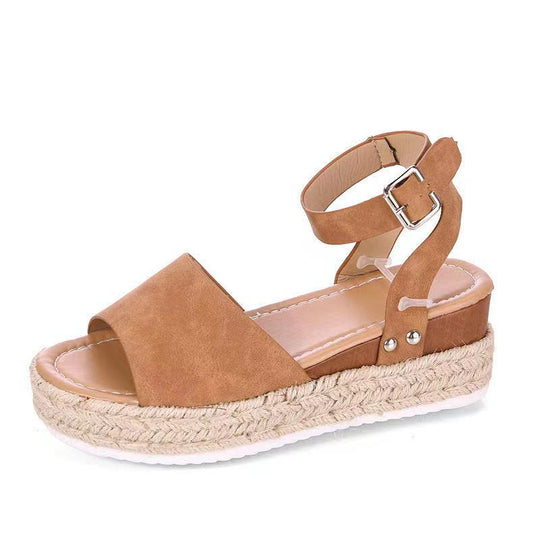 Damen Espadrille Sandalen mit verstellbarem Riemen EB