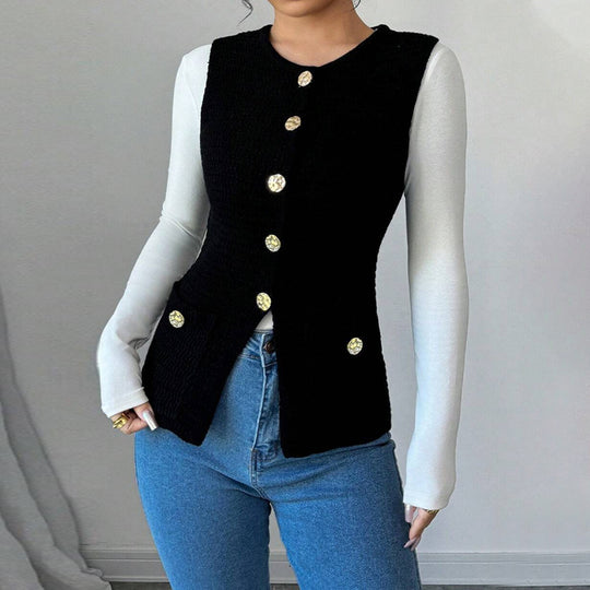 Damen Modischer Weste EB