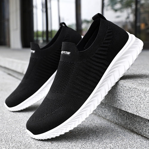 Damen Komfortable Slip-On Sneakers mit rutschfester Sohle EB