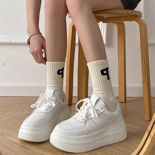 Damen Plattform Sneakers mit bequemer gepolsterter Innensohle EB