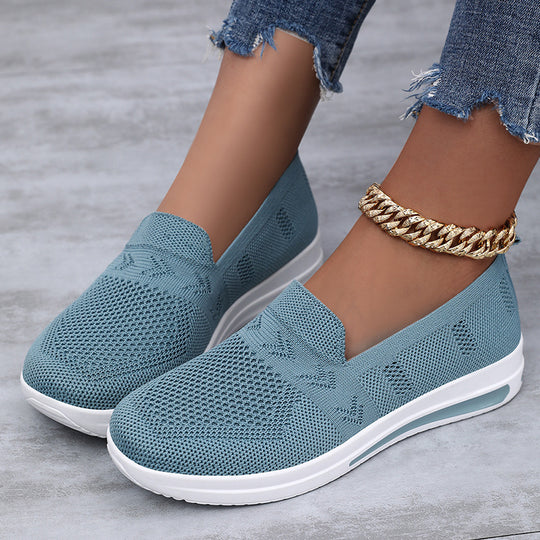 Damen atmungsaktive Komfort-Laufschuhe mit flexiblem Obermaterial EB